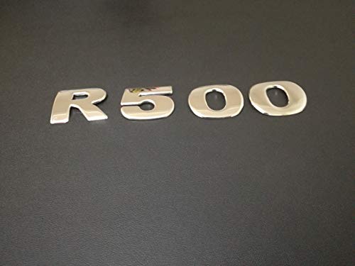 SCANIA R SERIES - Insignia de acero inoxidable cromado 'R 500' pulido con tapa para número
