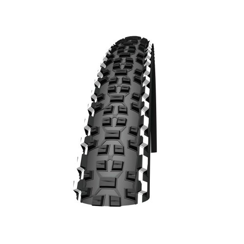 Schwalbe Racing Ralph EVO - Cubierta para Bicicleta Negro Black - Skin/White Stripes Talla:26x2.25