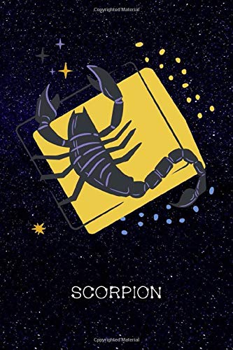 Scorpion: Lined Blank Journal to Write in a Zodiac and Horoscope Notebook Gifts