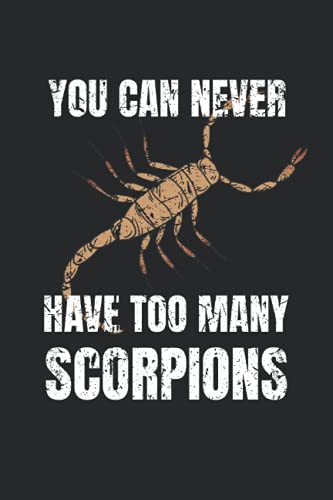 Scorpion Lined Notebook: Scorpion Pet Owner Notebook - Scorpion Journal 120 Pages 6x9 Inch for Scorpion Breeder & Scorpion Lover - Funny Scorpion Gifts