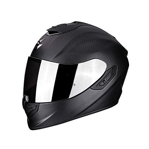 Scorpion NC Casco per Moto, Hombre, Negro, S