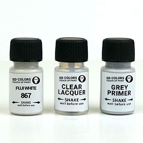 SD COLORS FUJI White 867 - Pintura para retocar (8 ml, 8 ml), color blanco