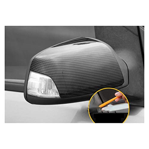 SHOUNAO Espejo Retrovisor del Lado del Coche Retrovisor Retroview Cubierta De Espejo Ajuste para Ford Focus 2 MK2 C-MAX 2007-2010 (Color : Carbon Fiber Pattern)