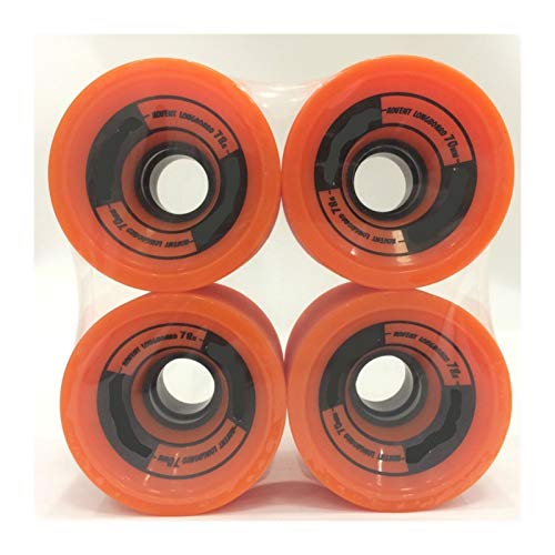 Skateboards Ruedas para monopatín, rueda de longboard de 78a 65 mm o 70 mm, PU Double Rocker Street Wheel Wheel Wheel Step Hampeed Longboard Wheels (juego de ruedas de 4) Para principiantes, profesion