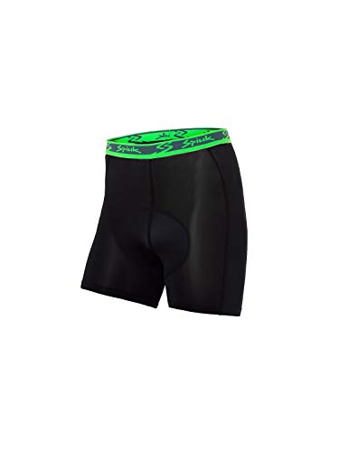 Spiuk Anatomic Short Interior, Hombres, Negro/Verde, T. 3XL