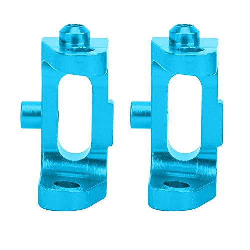 T best Bloque de Ruedas Delanteras de Metal RC de 1 par para vehículos Todoterreno KYOSHO 4WD Optima Maxima 1/10(Azul)