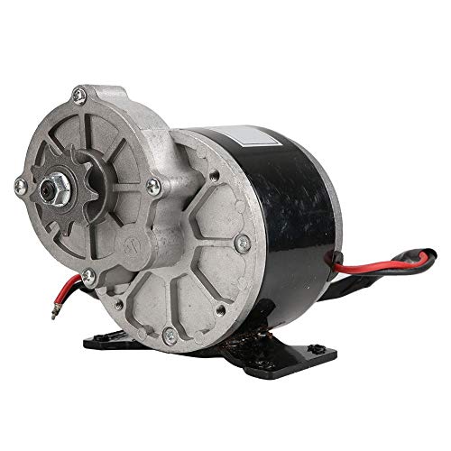 Tbest Motor de reducción de Engranajes, Motor eléctrico de reducción de Engranajes de 12 V 250 W con Reductor de Motores de CC Cepillado con piñón de 9 Dientes para Scooter de Bicicleta eléctrica