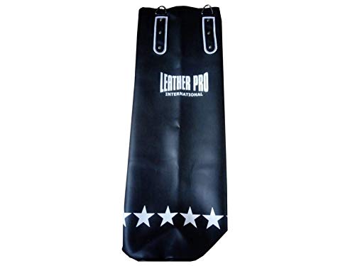 TecnoFit SB120 x 45 - Saco de boxeo Leather Pro vacío 30-40-50 kg de piel sintética 120 x 45 cm