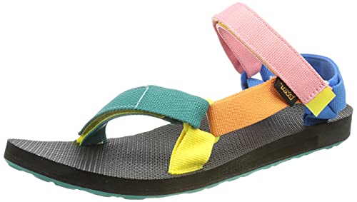 Teva Original Universal, Sandalias de Punta Descubierta Mujer, Multicolor (90s Multi SMU), 41 EU