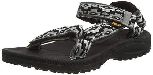 Teva Winsted, Sandalias de Punta Descubierta Mujer, Multicolor (Monds Black Multi Mbcm), 38 EU