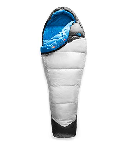 The North Face Kazoo Saco de Dormir, High Rise Grey/Hyper Blue, Long