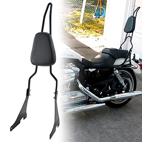 TUINCYN Respaldo acolchado para asiento de moto para Harley Sportster XL 883 1200 2004-2019