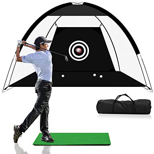 Tumax Red de Práctica para Golf Plegable, Red de Entrenamiento de Golf al Aire Libre/Interior de 2m, Adecuado para Jardín, Patio Trasero