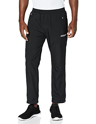 uhlsport Uhlsporttream 3.0 Presentation Pants para Hombre, Chándal, Ocio, Pantalones Deportivos, Negro/Blanco, L