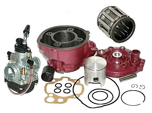 UNTIMERO 90cc Tuning Cilindro Culata CARBURADOR Set Compatible with RIEJU RS2 Matrix 50 LC