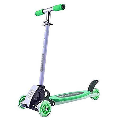 WJJ Patinetes para Niños Barras de Motos, Scooter Adultos, Vespa Ruedas, Kick Kick Plegable for niños niños/niñas, con absorción de Impactos del niño Ajustable con la Rueda de PVC, 50Kg de Carga, FR