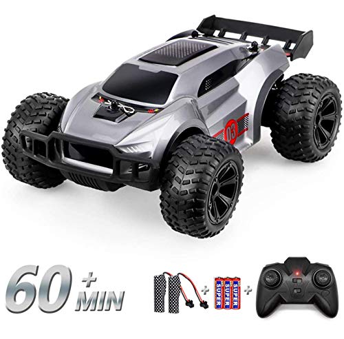 YIQIFEI Coches RC - Coche de Control Remoto de 2,4 GHz para niños, Coche de Carreras RC de Alta Velocidad con Buggy 2WD de Escala 1/22, 2 baterías Recargables, Coche de Juguete (Coche RC)