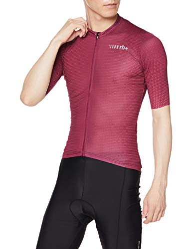 zero rh+ Super Light Jersey, Ropa Interior para Hombre, Burgundy/Red Fluo Degrade', L