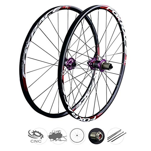 ZNND Carbono Ruedas De Bicicleta, 26 Pulgadas V-Brake MTB Híbrido Ciclismo Wheels Agujero Dto 8 9 10 Velocidad 100mm (Color : B, Tamaño : 26inch)