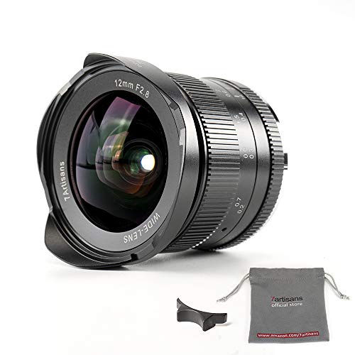 7artisans F2.8 APS-C - Lente de gran angular para Sony NEX-6R NEX-7 A3000 A5000 A5100 A6000 A6300 A6500 (12 mm)