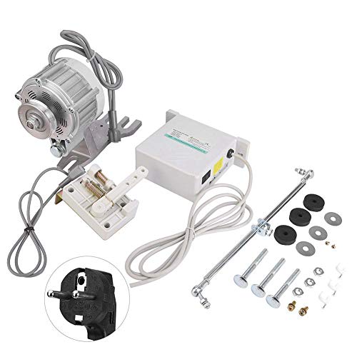 A sixx Motor de máquina de Coser, Motor de máquina de Coser Industrial Máquina de Coser Servomotor sin escobillas de Ahorro de energía 550W 0~5500rpm(Enchufe de la UE / 220V)