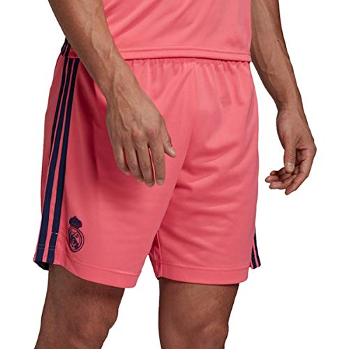 adidas Madrid Temporada 2020/21 Real A SHO Pantalón Corto Segunda equipación, Unisex, Rosa, L