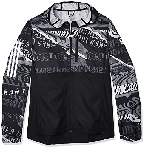 adidas Own The Run Jkt Chaqueta de Deporte, Hombre, Black/Grey One f17/Grey Six, S