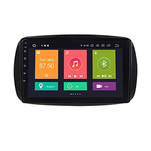 ADMLZQQ Autoradio Coche Bluetooth 2 DIN Android Radio De Coche 9'' Pantalla Táctil WiFi Plug and Play Completo RCA SWC Soporte Carautoplay/GPS/Dab+/OBDII para Benz Smart 2014-2020,M600