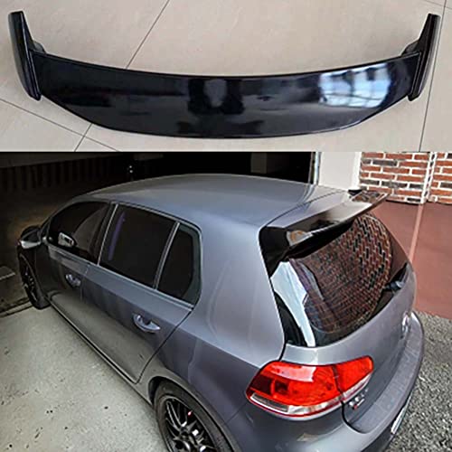 Alerón trasero de coche alerón trasero para VW Golf 6 MK6 6 Spoiler 2010-2013, ABS gloee negro