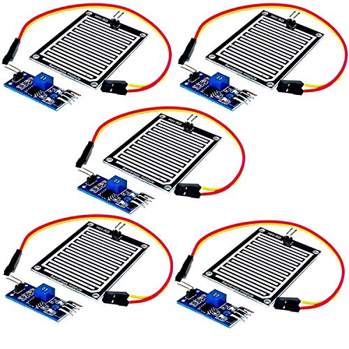 AZDelivery 5 pcs Modulo Sensor de lluvia compatible con Arduino con E-book incluido!