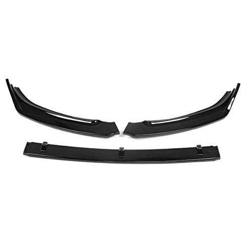 BYOLPMKK Accesorios Jiajia 3Piece Parachoques Delantero del Coche Divisor Spoiler Deflector difusor Protector for Volkswagen Jetta de VW de 7 MK7 2019 (Color : Matte Black)