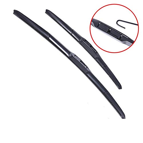 CGDD Limpiaparabrisas Cuchillas de limpiaparabrisas Accesorios para automóviles Soft Goma WiBiNE Wiper para Acura RSX DC5 2002 2003 2004 2005 2006 Visión Clara