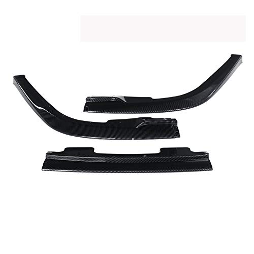 CHENJIAO Spoiler Spoiler 3PCS Frontal Delantero Splitter Difusor De Labios Difusor Spoiler Guard Deflector Labios Fit For Subaru Impreza WRX STI S204 2006-2007 (Color : Carbon Fiber Look)