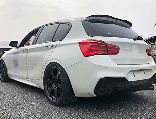 Coche ABS Alerón Traserode labio de techo para BMW 1 Series F20 F21 116i 120i 118i M135i 2012-2018, Trasero Techo Maletero Spoiler Cola Lip Spoiler