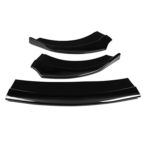 Coche Alerón Paragolpes, For accesorios del coche cargador SRT 2015-2019 3X Negro brillante del parachoques delantero spoiler Splitter Protector