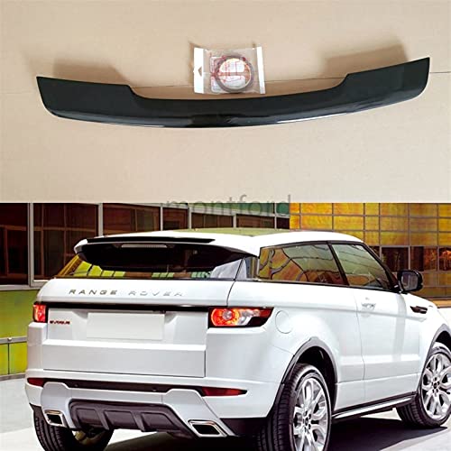 Coche Spoiler Ajuste para Range Rover Evoque 2010-2015 Transporte trasero Spoiler Wing ABS brillante Spoiler Spoiler Car Styling (Color : Black)