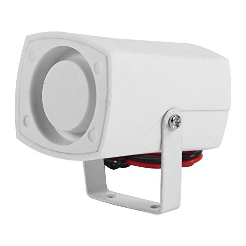 Cuerno de alarma, Sirenas DC 12V con cable Mini Horn Siren 110 dB con sistema de alarma de seguridad para el hogar