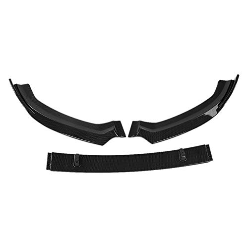 DIQON Spoiler Delantero del Coche, para S3 Style ABS Front Bumper Spoiler Universal para Audi A3 S-Line 8V 2017-2018 Accesorios, Carbon Fiber Look