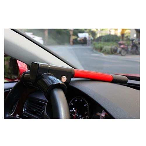 Dispositivos antirrobo Cerradura del volante de automóviles para automóviles, compatible con bloqueo de dirección Brabus Smart Forfour, T-Bar Bar Rueda de volante Inmovilizador anti robo retráctil