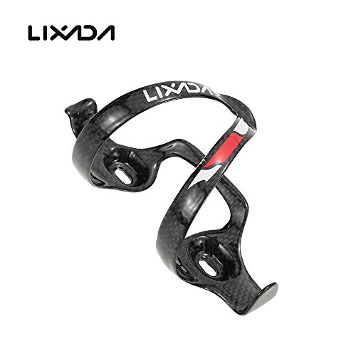 Docooler Lixada Jaula de Botella de 30 Gramos Entrada Lateral Fibra de Carbon para MTB Bicicleta de Carretera Ciclismo