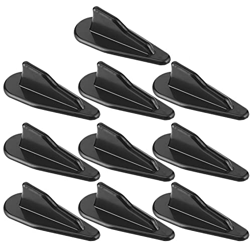 EBTOOLS Universal Car Roof Shark Fin Spoiler Wing Kit Auto Tail Decoración PP Estilo de Fibra de Carbono Difusor Vortex Generador para Coche Camión SUV 10 unids