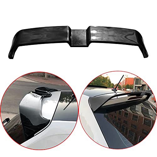 FIT FOR Volkswagen VW 2018 2019 2020 2021 Nuevo Modelo Modelo Polo Spoiler Fiber DE Carbono Fibra O ABS Black Glossy ABS Techo Trasero ala (Color : Without Paint)