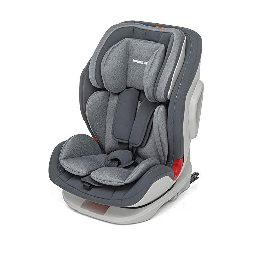 Foppapedretti - Tourist Silla de coche grupo 1/2/3 (9-36 Kg), Grey