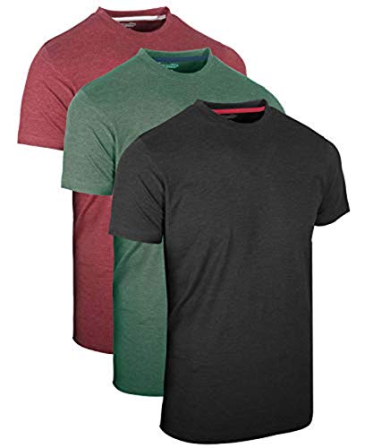 FULL TIME SPORTS 3 Packs Long & Tall tee Shirt Ch-Grm-WM Combo # 3 - Large