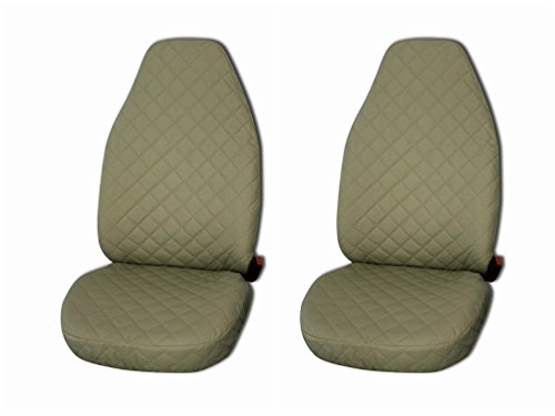 Fundas de asiento negro y beis