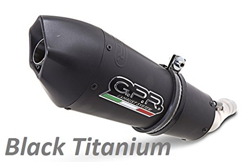 GPR EXHAUST SYSTEM GPR Tubo de escape para Ducati Super Sport S 900 2002 par terminales Autorizada con empalme la serie Evo Black Titanium
