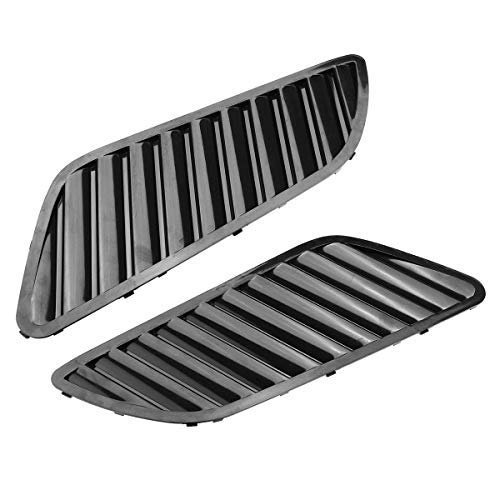 GYLONG Parrilla Delantera del Capó, Un Par para E90 E91 DTM Style Universal Car Front Capó Grill Ventilación Cubierta De La Campana Ventilación De Salida De Aire para   E90 E91 E92 E93 F30 E