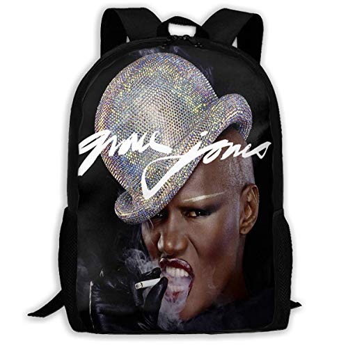 Hdadwy Grace Jones Hurricane Mochila Multifunción Senderismo Viaje Mochila de Lona Mochila de Negocios Delgada y Duradera para portátiles