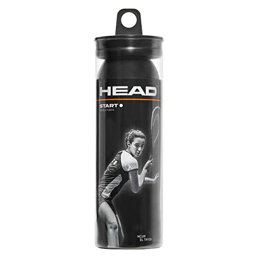 Head Start Pelota de Squash, Adultos Unisex, Negro, Talla única