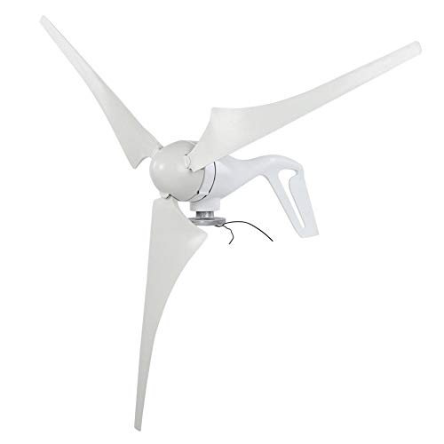 Hongzer Generador de Viento, 400W 24V Generador de turbina de Viento 3PCS 630mm Palas de Viento de Fibra de Nylon Generador de Molino de Viento para Sistema híbrido Solar eólico